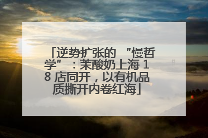 逆势扩张的 “慢哲学”：茉酸奶上海 18 店同开，以有机品质撕开内卷红海