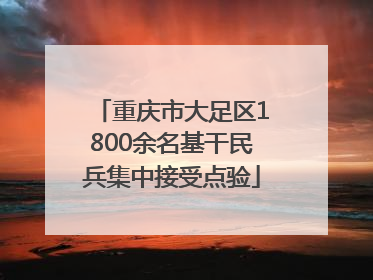 重庆市大足区1800余名基干民兵集中接受点验