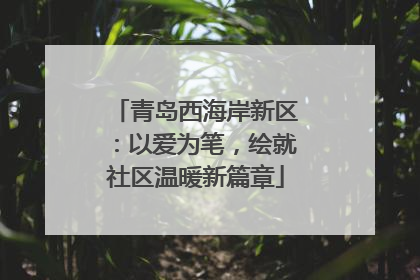 青岛西海岸新区：以爱为笔，绘就社区温暖新篇章