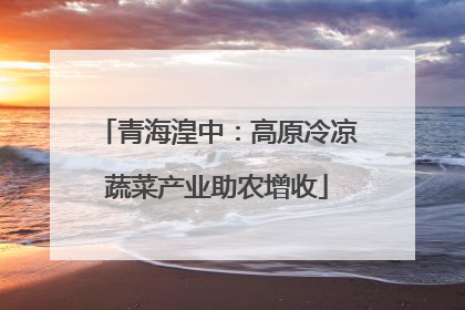 青海湟中：高原冷凉蔬菜产业助农增收