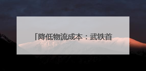 降低物流成本：武铁首开至广州“竞价”班列