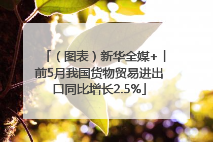 （图表）新华全媒+丨前5月我国货物贸易进出口同比增长2.5%