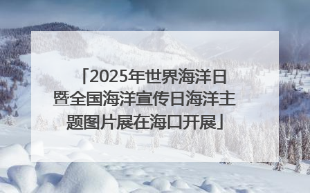 2025年世界海洋日暨全国海洋宣传日海洋主题图片展在海口开展