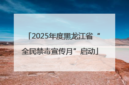 2025年度黑龙江省“全民禁毒宣传月”启动