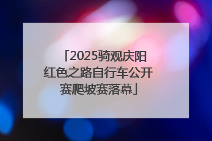 2025骑观庆阳红色之路自行车公开赛爬坡赛落幕