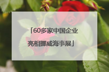 60多家中国企业亮相挪威海事展